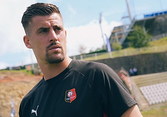 Baptiste Santamaria, durante esta pretemporada.