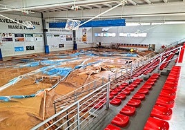 Pabellón Municipal afectado por la dana.