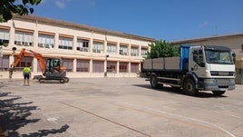 Inicio de los trabajos en el CEIP Blasco Ibáñez.