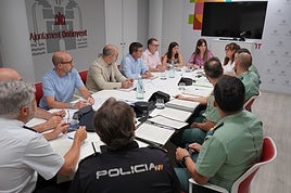 Un momento de la Junta Local de Seguridad.