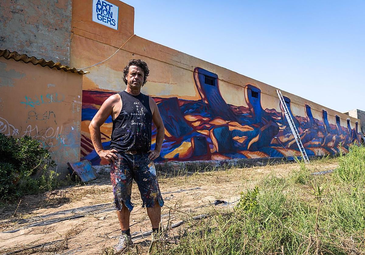 Fotos: Los murales son la nueva decoración de la Huerta de Valencia