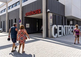 Entrada al Punto de Urgencias de Campanar II.