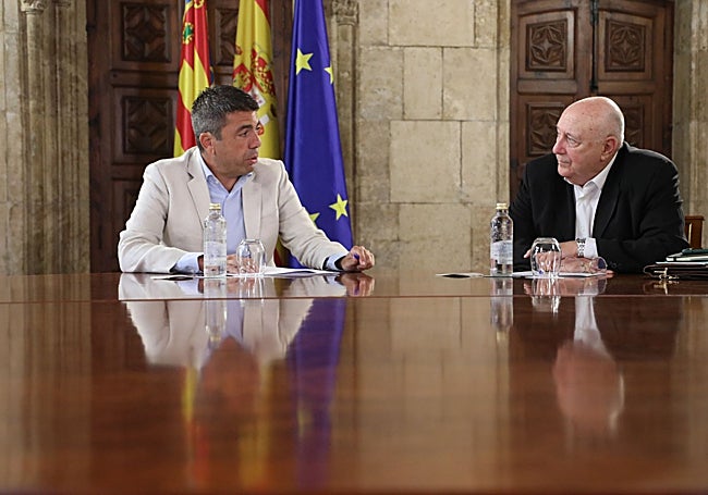 Mazón y Ara, en la reunión.