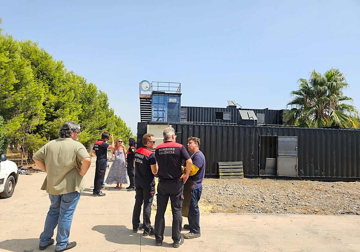 Imagen principal - Visita al recinto de prácticas.