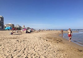 Playa de Gandía, en una imagen de archivo.