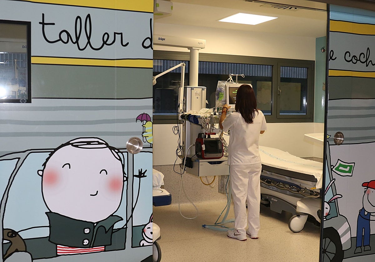 Planta de pediatría de un hospital.