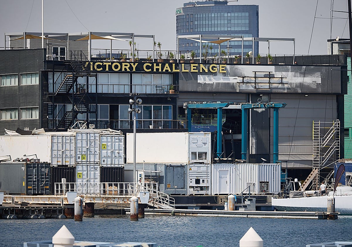 La antigua base del Victory Challenge, última en ser ocupada.