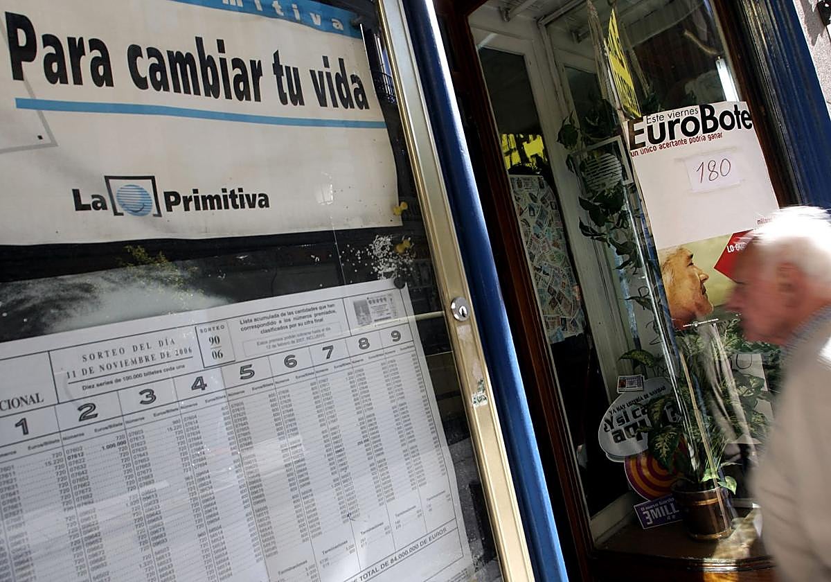 Una administración de lotería en una imagen de archivo.