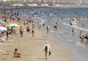 Así están las playas de Valencia, Tavernes, Guardamar y Gandía hoy, 9 de agosto: tiempo y banderas