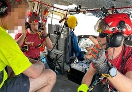 Un rescate en helicóptero, en imagen de archivo.
