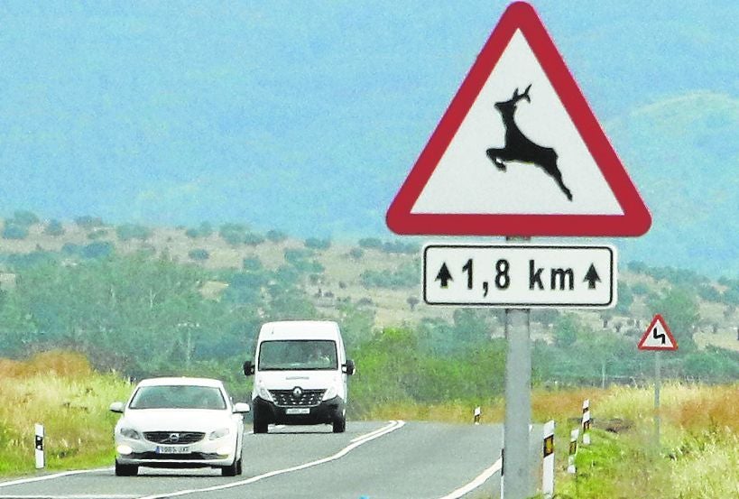 Señal de paso de animales.