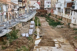Obras en el barranco de Chiva.