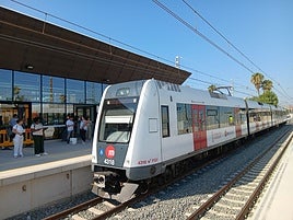 Metro en la estación de Paiporta.