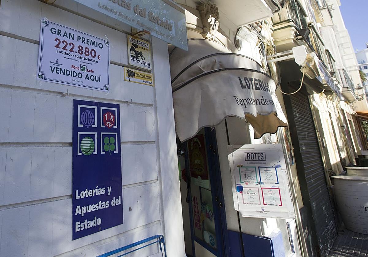 Una sede de Loterías y Apuestas del Estado en una imagen de archivo.