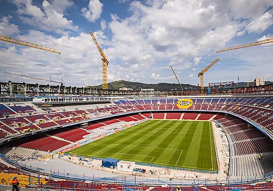 El Spotify Camp Nou en obras.
