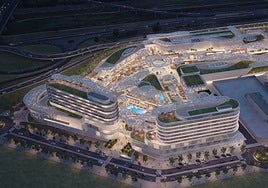 Recreación virtual del futuro centro comercial.