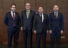 Miguel Nicolás, Vicente Nomdedeu, Ismael García y Alberto Echavarría.