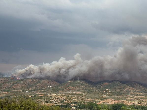 FOTOS | Incendio forestal en Teresa de Cofrentes