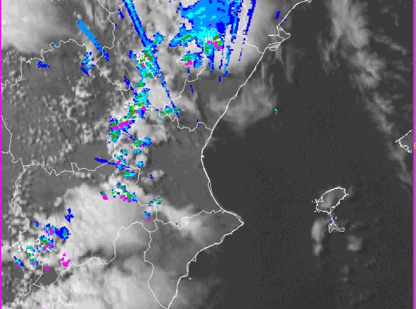 Imagen del radar esta tarde de miércoles.