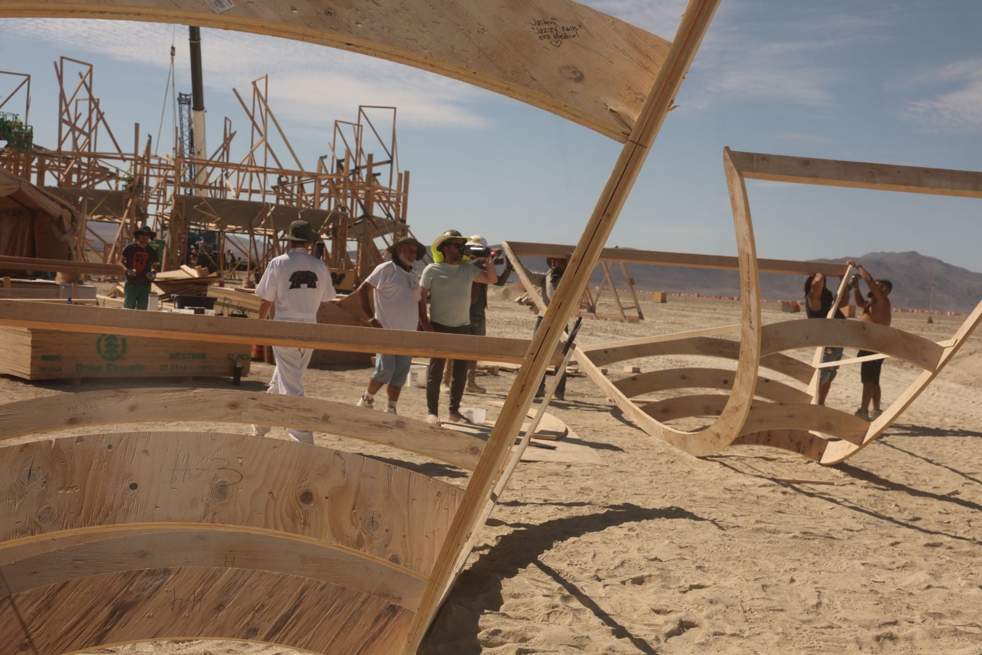 Una falla de vareta en el desierto de Nevada