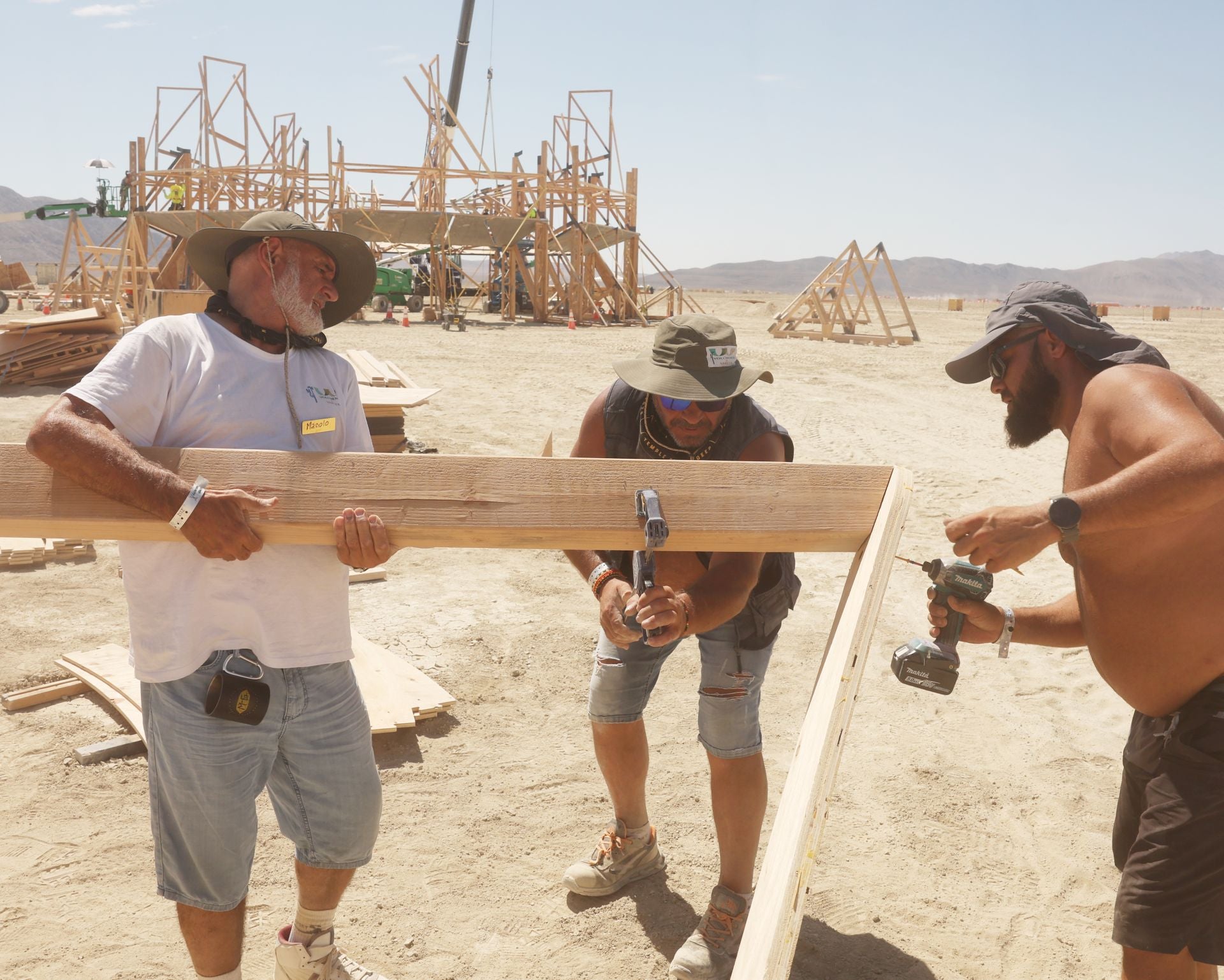 Una falla de vareta en el desierto de Nevada