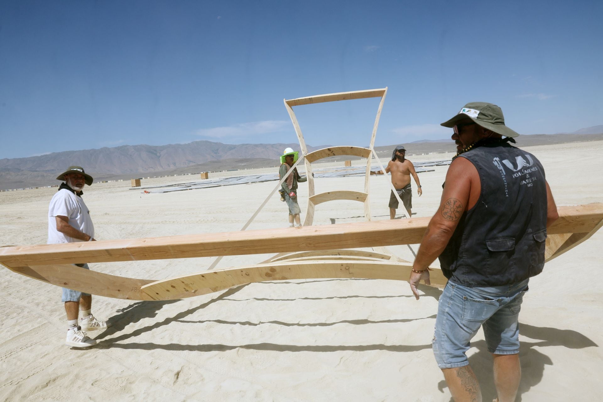 Una falla de vareta en el desierto de Nevada