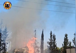 Incendio en Quart de Poblet.