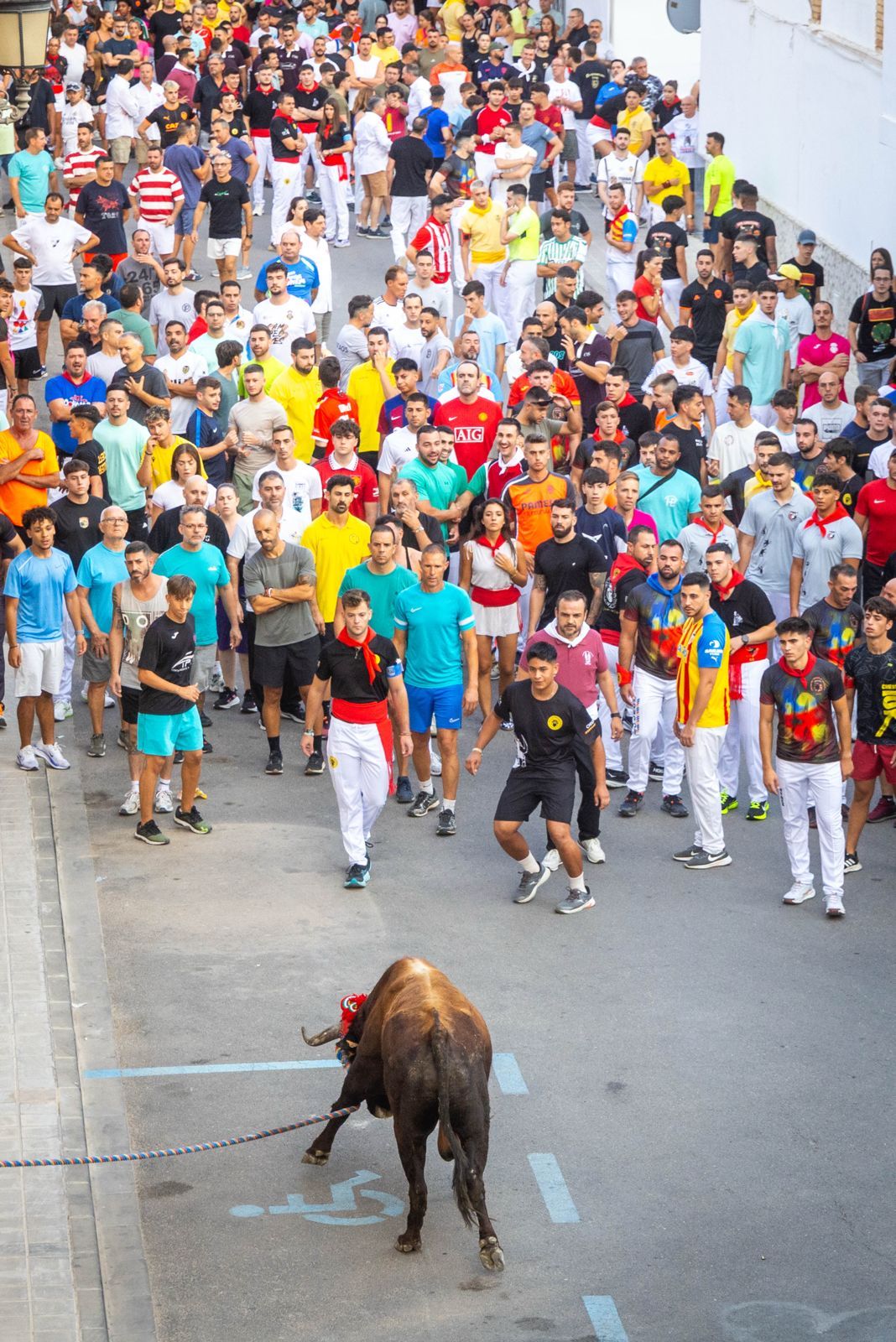 El Torico ya corre por las calles de Chiva como bálsamo contra la dana