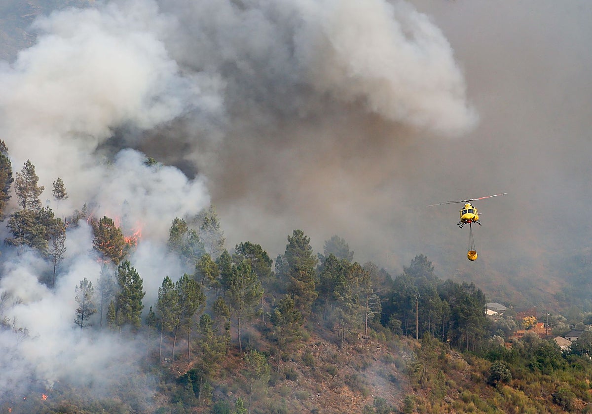 Imagen de archivo de los incendios en Galicia.