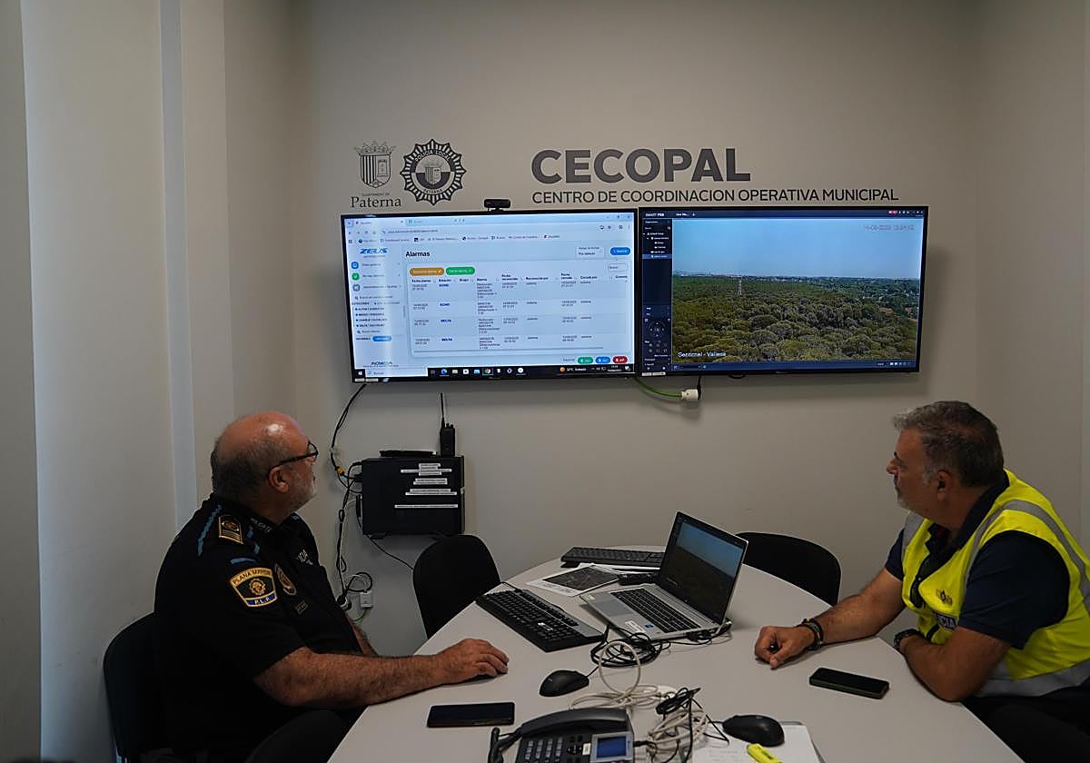 Sala de control del paraje.