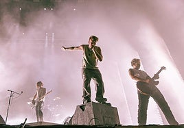 Dani Fernández, en la actuación en Mediterránea.