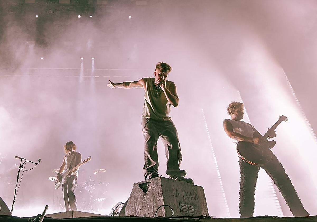 Dani Fernández, en la actuación en Mediterránea.