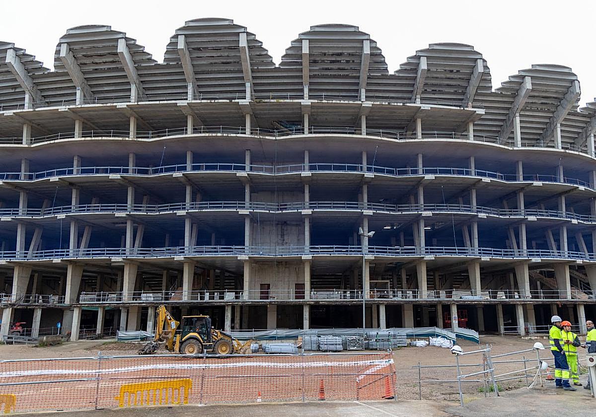 La obra del Nou Mestalla.