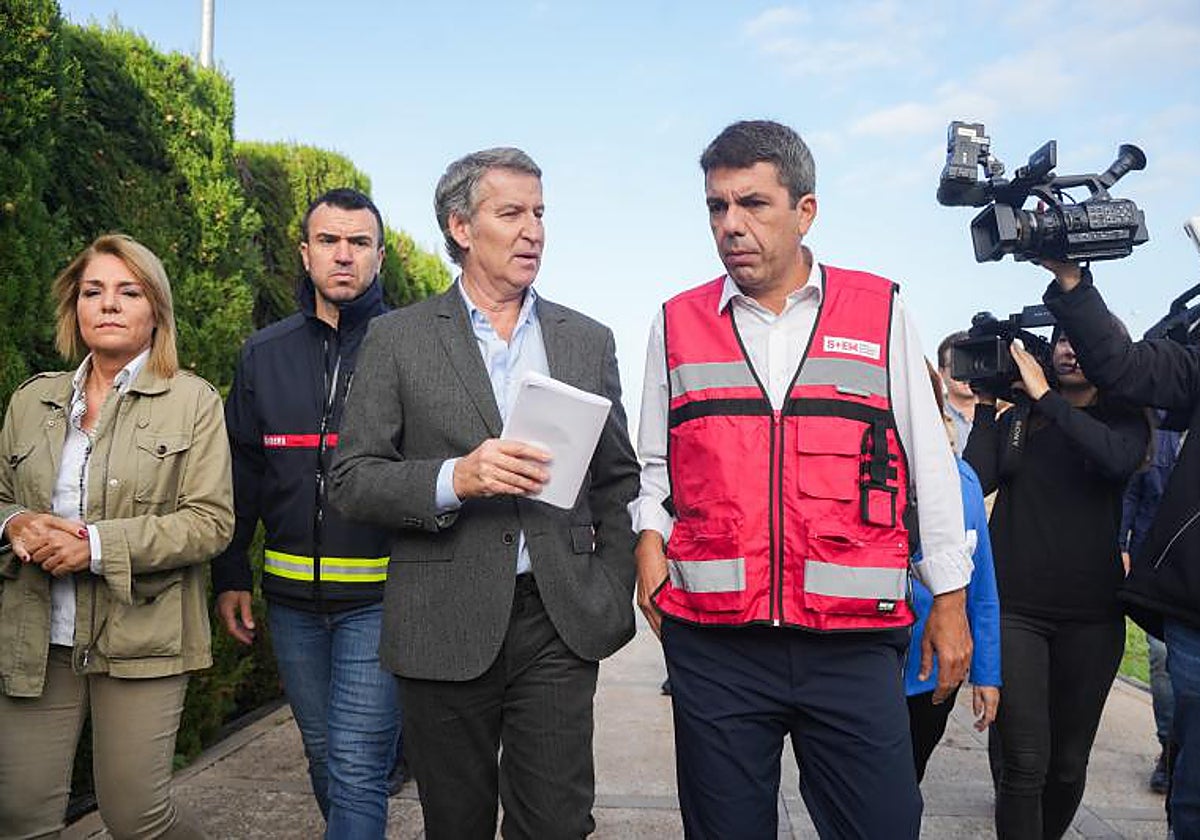 Feijóo y Mazón, el pasado 31 de octubre en el Centro de Emergencias de L'Eliana.