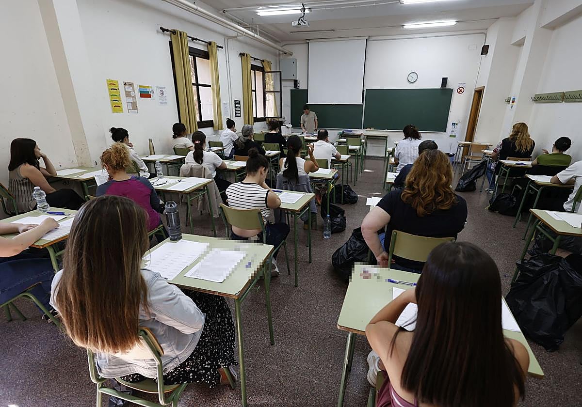 Oposiciones para secundaria en Valencia, imagen de archivo.