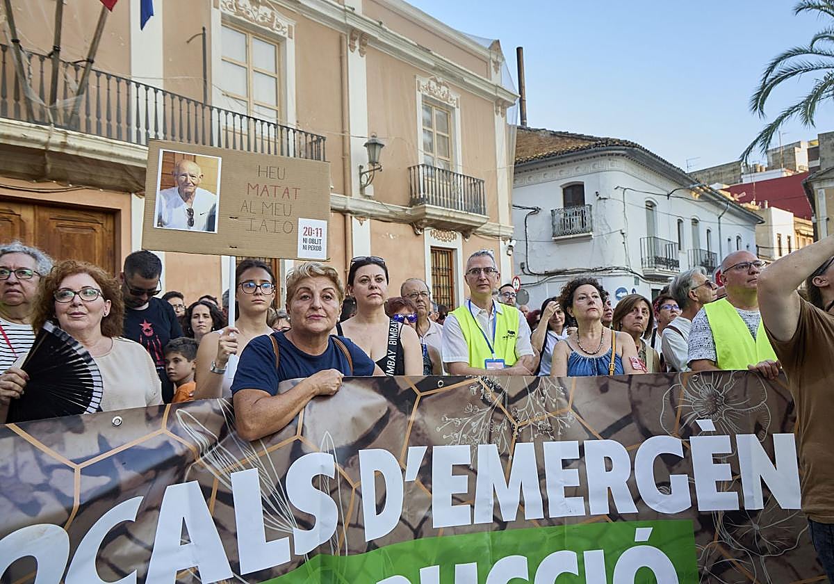 Comités en la última manifestación celebrada en Catarroja.