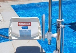 Piscina elevadora en Utiel.