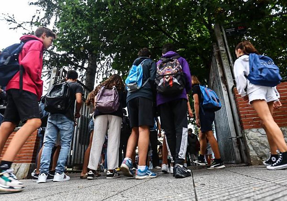Vuelta al instituto, en una imagen de archivo.