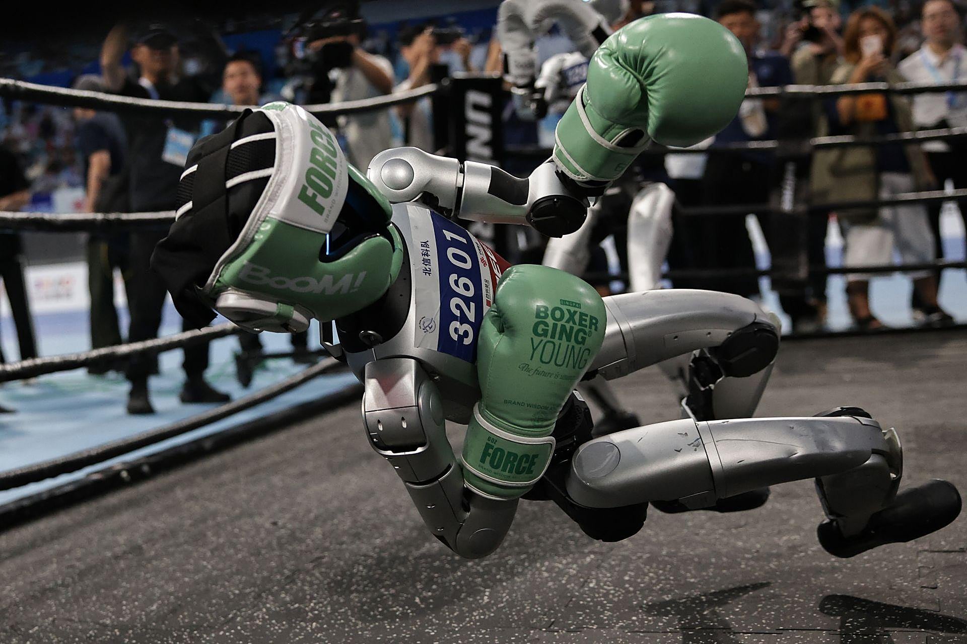 Celebración de las primeras Olimpiadas de robots en Pekín