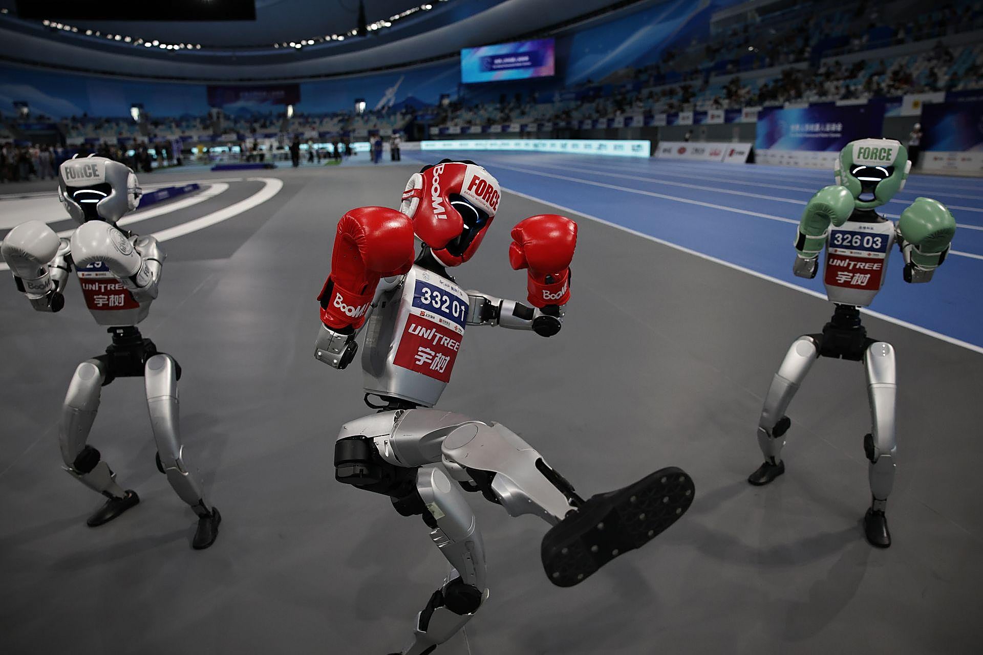 Celebración de las primeras Olimpiadas de robots en Pekín