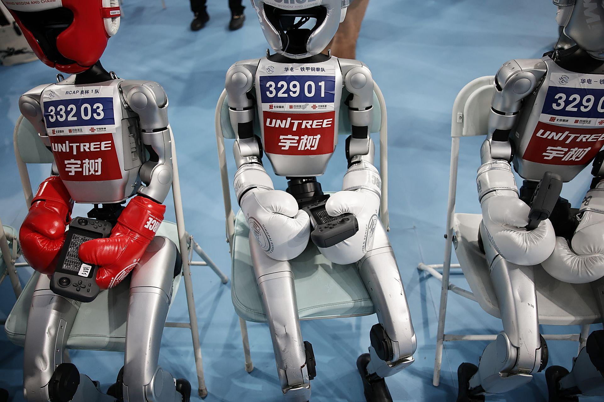 Celebración de las primeras Olimpiadas de robots en Pekín