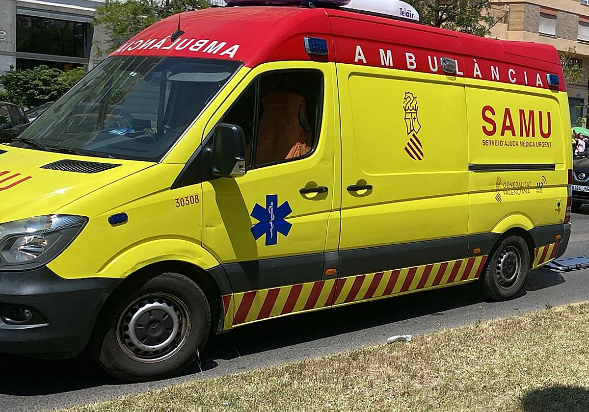 Una ambulancia del Servicio de Ayuda Médica Urgente (SAMU).