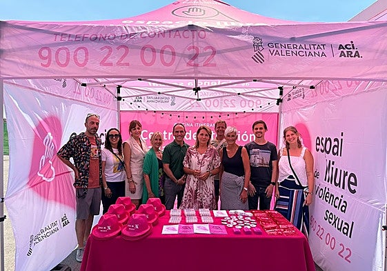 El punto de atención ubicado en el festival Rototom Sunsplash de Benicàssim.