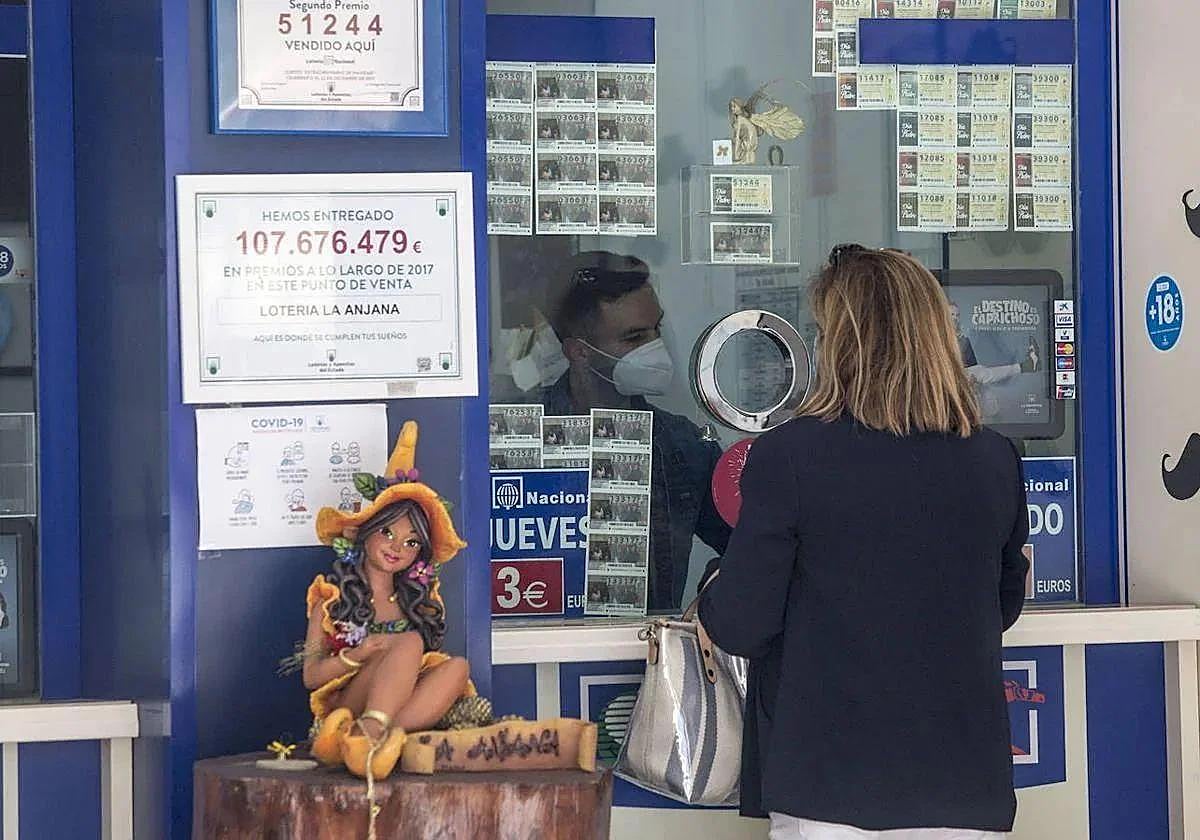 Una administración de lotería, en una imagen de archivo.