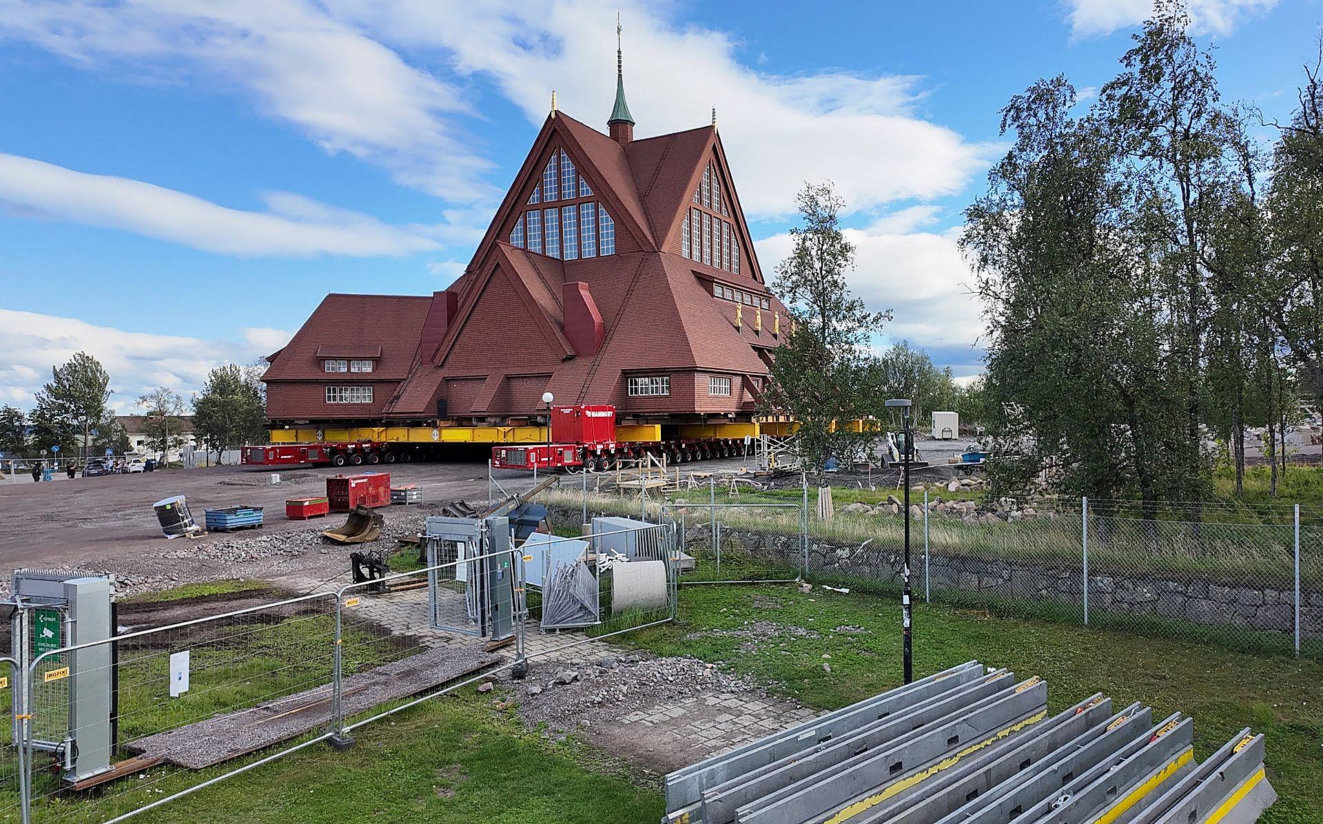 Traslado de la Iglesia de Kiruna, en Suecia