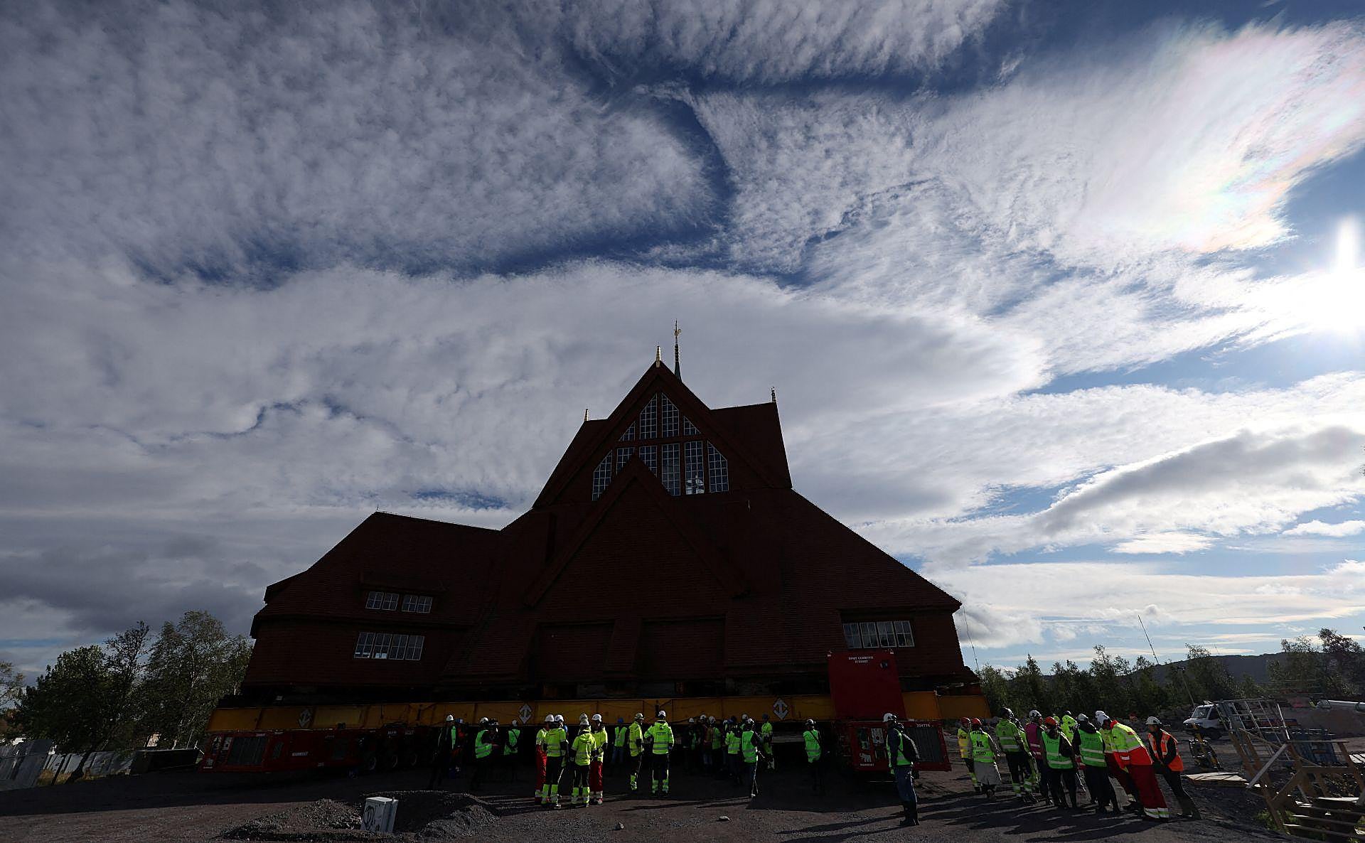 Traslado de la Iglesia de Kiruna, en Suecia