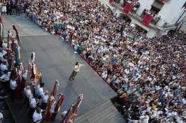 Un momento de la interpretación de 'Chimo' bajo la dirección de Carmen Mas.