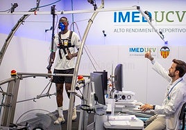 Diakhaby, durante las pruebas médicas de esta pretemporada.