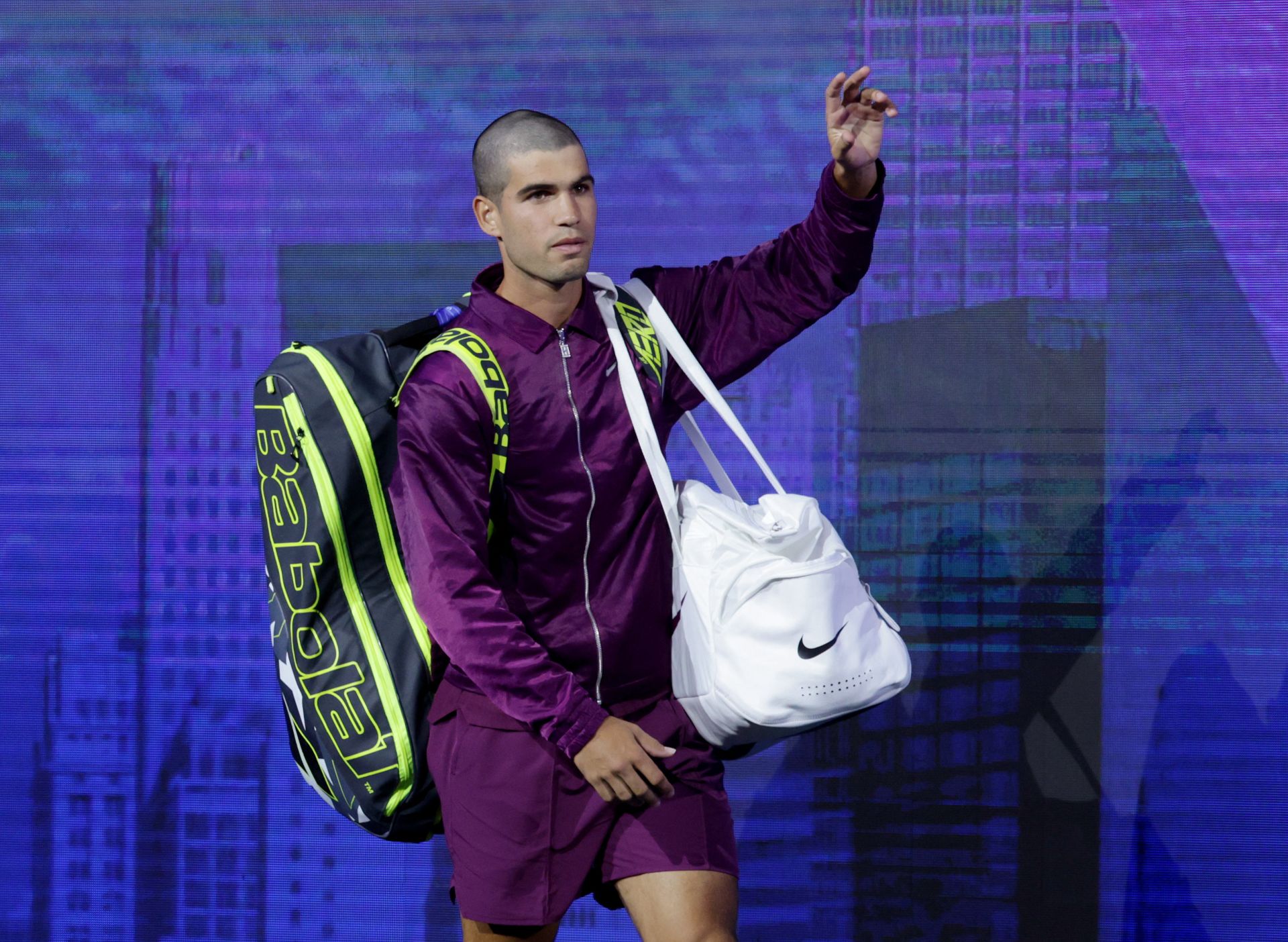 El nuevo look con la cabeza rapada de Alcaraz en el US Open