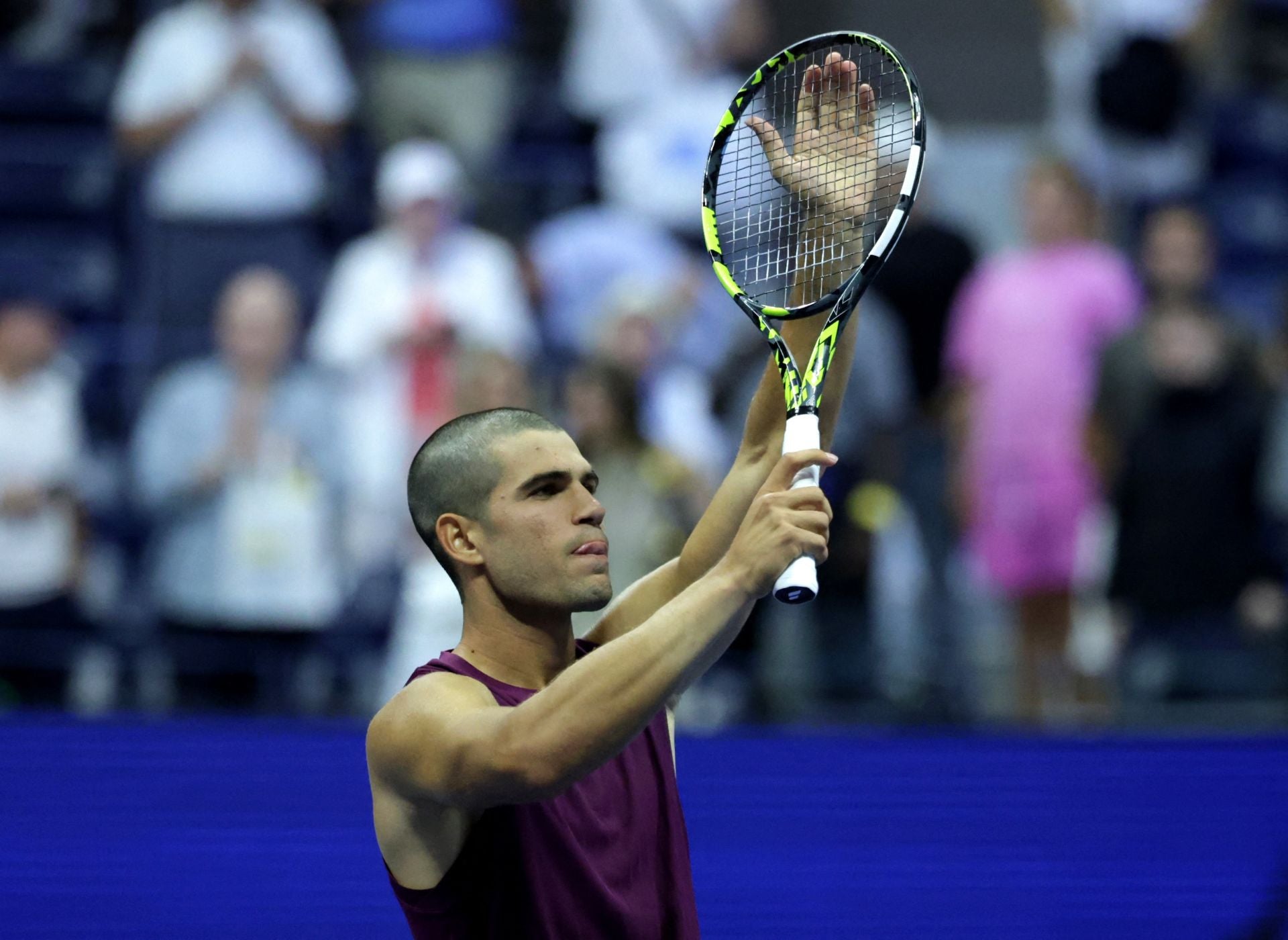 El nuevo look con la cabeza rapada de Alcaraz en el US Open